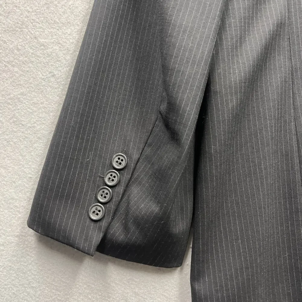Wilke Rodriguez Blazer Men’s‎ 44R Gray Wool Sport Coat Reflective Lining